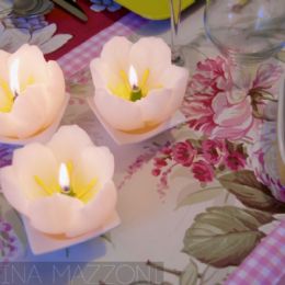 particolare della tovaglia Cardea